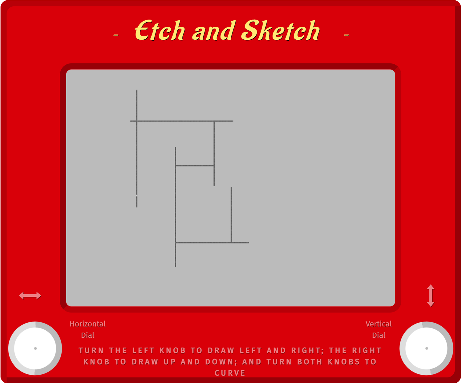 GitHub  kelem7etchasketch The Odin Project Etch A Sketch