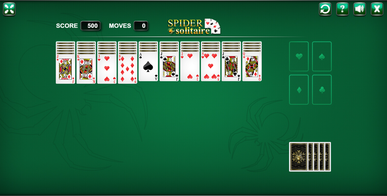 spider solitaire card game online free